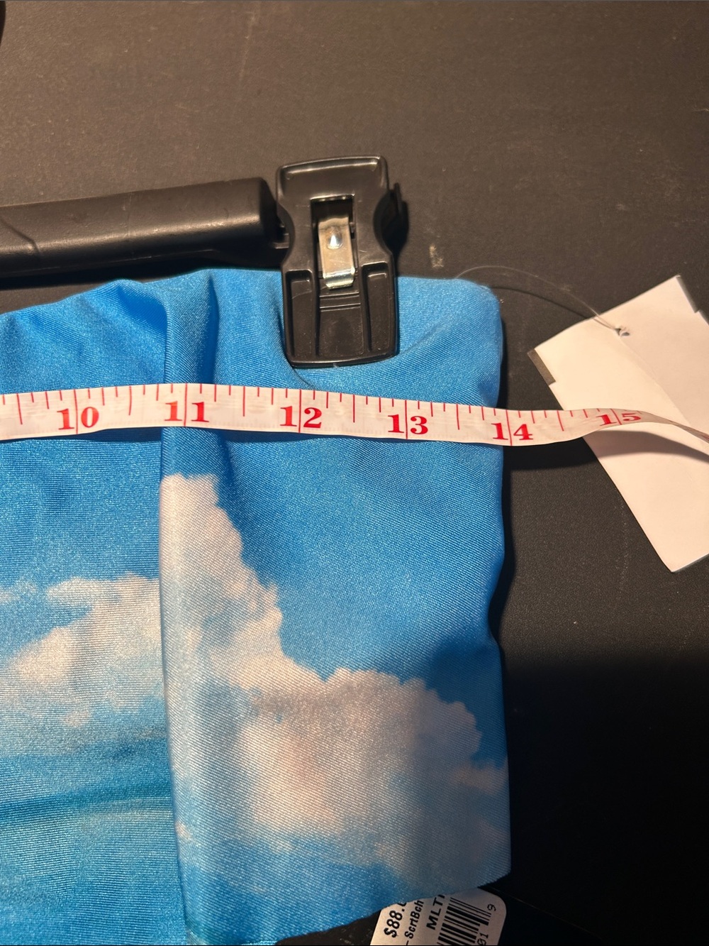 Wildfox Cloud & Beach Bandeau Bikini in Blue and Peach - Picture 3 of 8